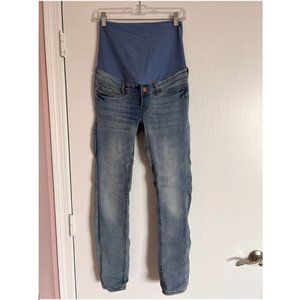 H&M High Rise Maternity light blue Jeans size 4. Skinny.